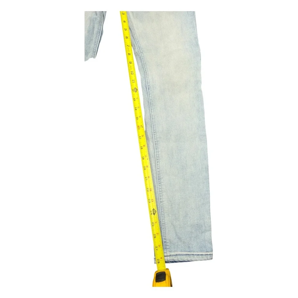 PacSun Mens Active Stretch Skinny Jeans Light Wash Blue Denim Pants Size 29x28